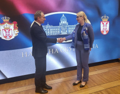 15. septembar 2022. Potpredsednica Narodne skupštine Sandra Božić i državni sekretar Ministarstava inostranih poslova i evropskih integracija Republike Moldavije
